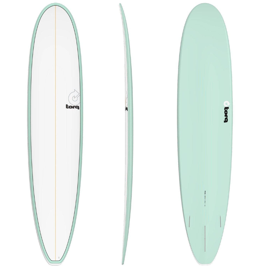 Torq Longboard 9'0 Surfboards Torq Sea Green + Pinline 