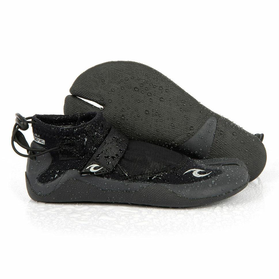 Wetsuit & Water Apparel Accessories - Rip Curl - Rip Curl Reefer Boot 1.5mm Split Toe Black/Charcoal - Melbourne Surfboard Shop - Shipping Australia Wide | Victoria, New South Wales, Queensland, Tasmania, Western Australia, South Australia, Northern Territory.