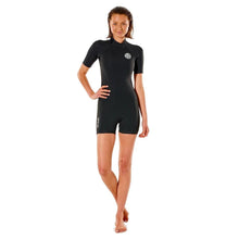 Rip Curl Women's Dawn Patrol S/S Springsuit Black Womens Wetsuits Rip Curl 