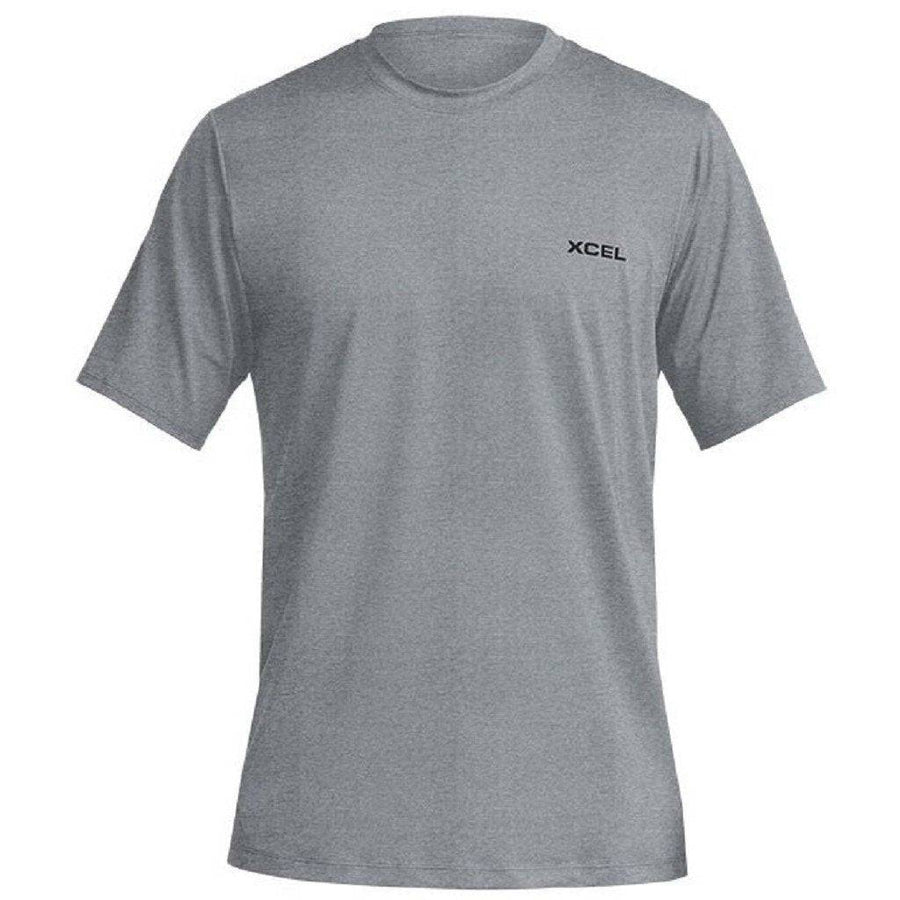 Mens Wetsuits - Xcel - Xcel Premium Stretch Loose Fit S/S UV Heather Grey - Melbourne Surfboard Shop - Shipping Australia Wide | Victoria, New South Wales, Queensland, Tasmania, Western Australia, South Australia, Northern Territory.