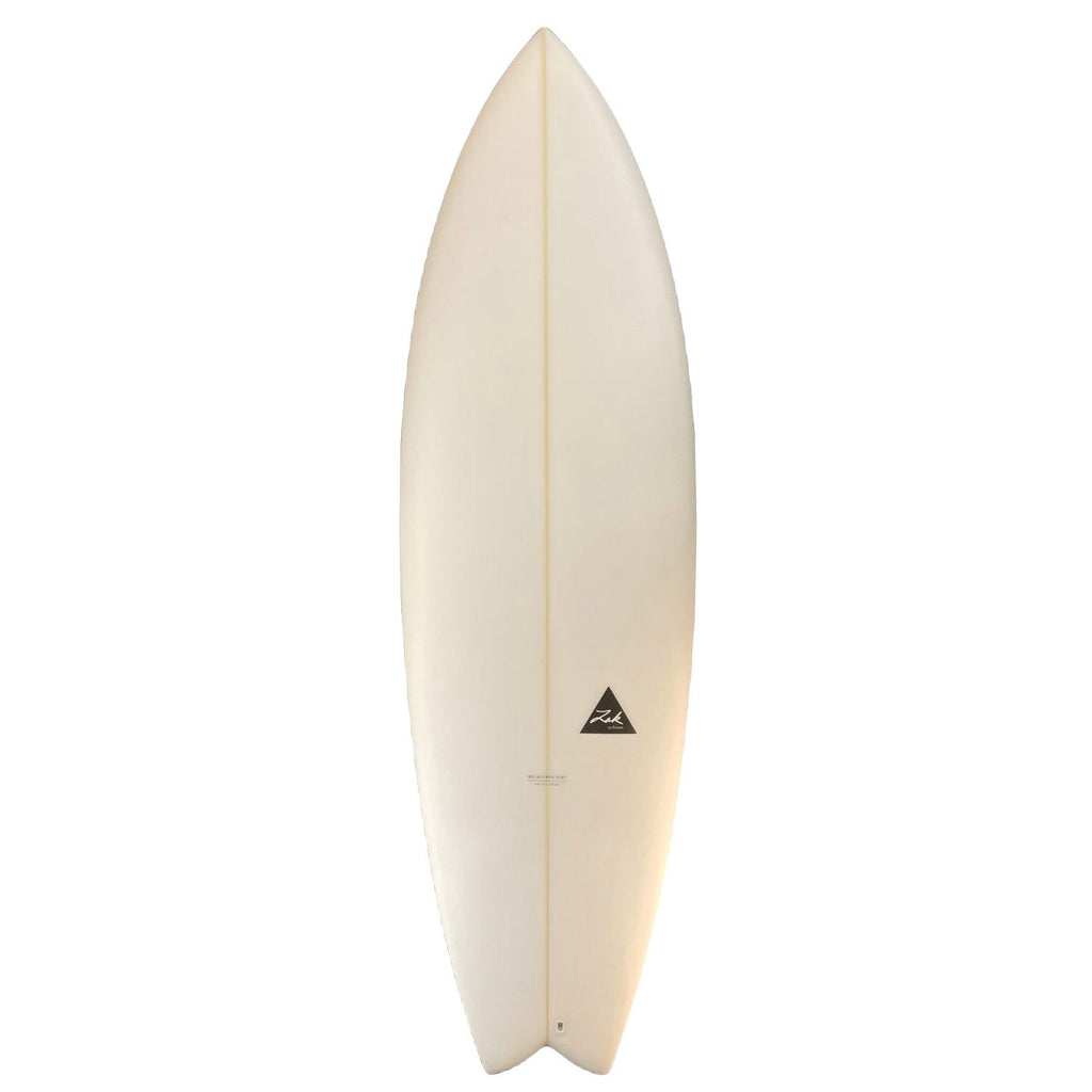Zak The Mullet Surfboards Zak Surfboards 5'8" x 20 3/4" x 2 1/2" 32.7L Futures Twin Cream 